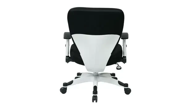 Black Fabric Mesh Back View