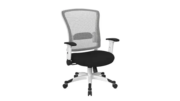 Black Fabric Mesh Seat