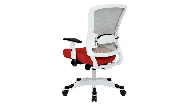 Red Fabric Mesh Back Right View