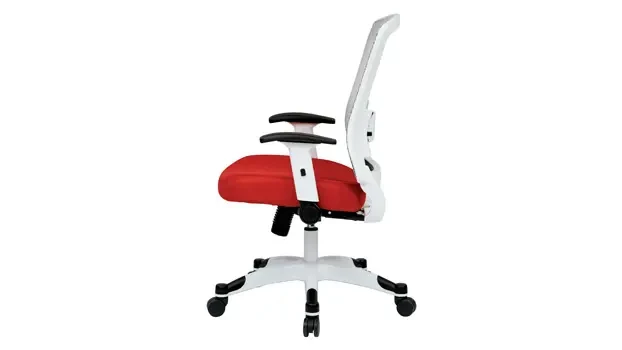 Red Fabric Mesh Left Side View