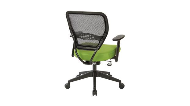 Green Mesh Fabric Back Left View