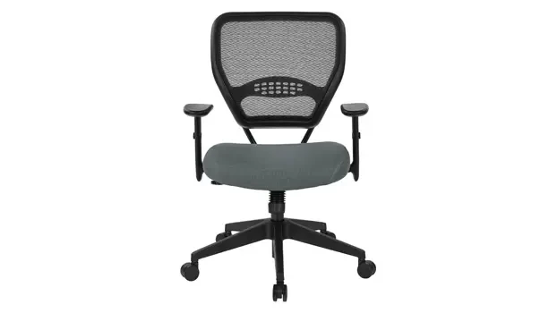 Grey Mesh Fabric Front View