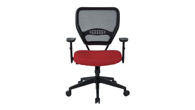 Red Mesh Fabric Front View