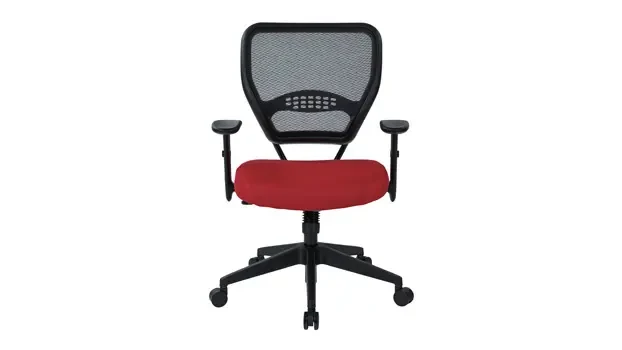 Red Mesh Fabric Front View