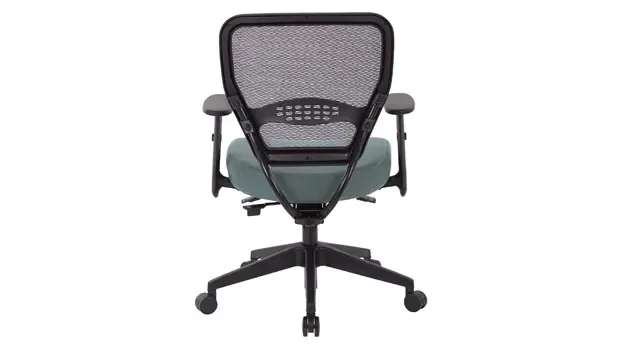 Grey Fabric Mesh Back View