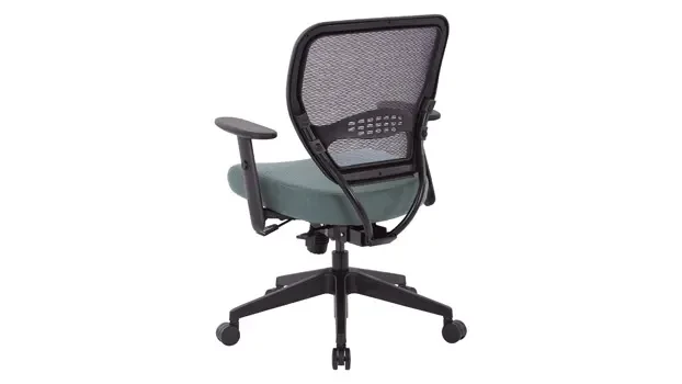 Grey Fabric Mesh Back Right View