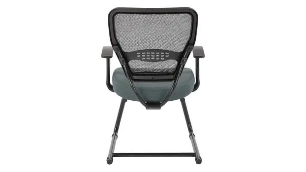 Grey Fabric Mesh Back View