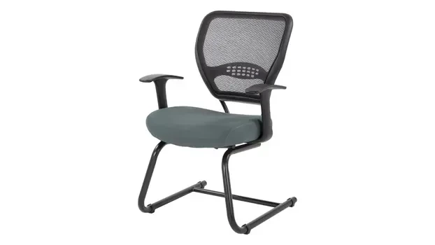 Grey Fabric Mesh Right Front View