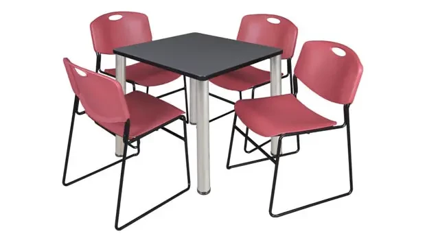 Gray/ Chrome/ Burgundy