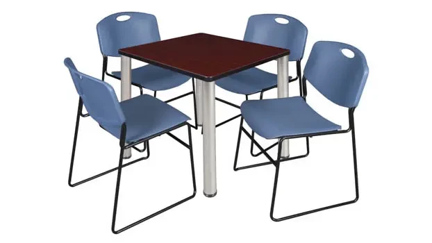 Mahogany/ Chrome/ Blue