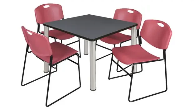 Gray/ Chrome/ Burgundy