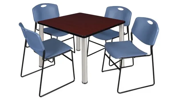 Mahogany/ Chrome/ Blue