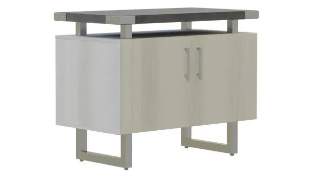 Stone Gray Top, White Ash Base