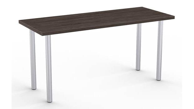 Gray Driftwood Top / Metallic Silver Base