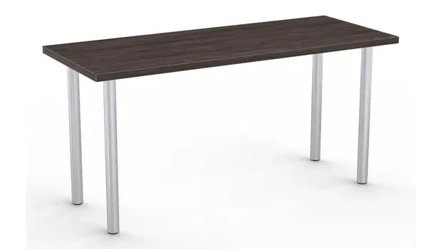 Gray Driftwood Top / Metallic Silver Base