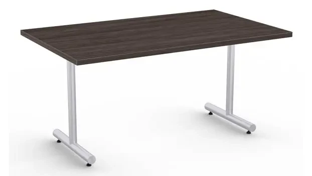 Gray Driftwood Top / Metallic Silver Base