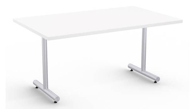 White Top / Metallic Silver Base