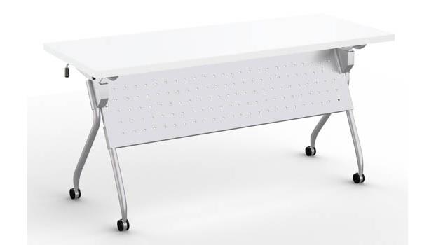 White Top / Metallic Silver Base