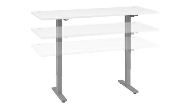 White / Silver Base