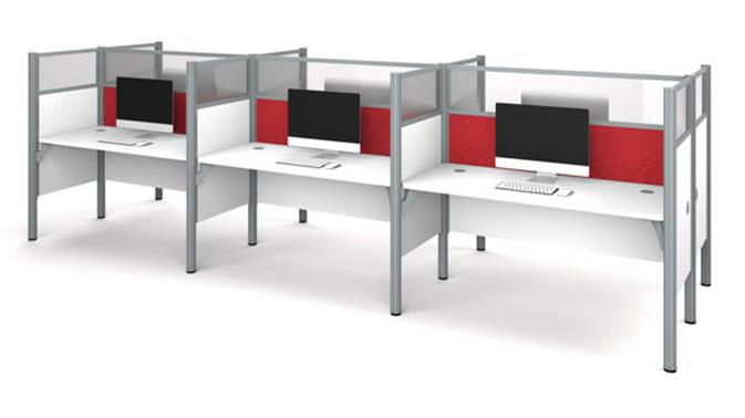 White with Red Tack Boards