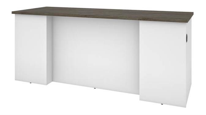 Walnut Grey & White