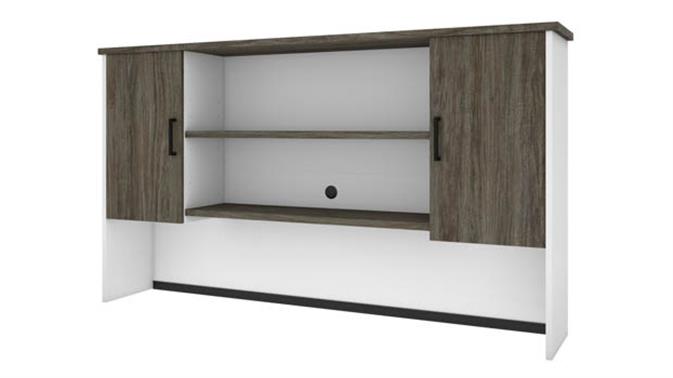 Walnut Gray & White