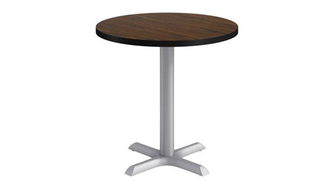 Silver base / Walnut top