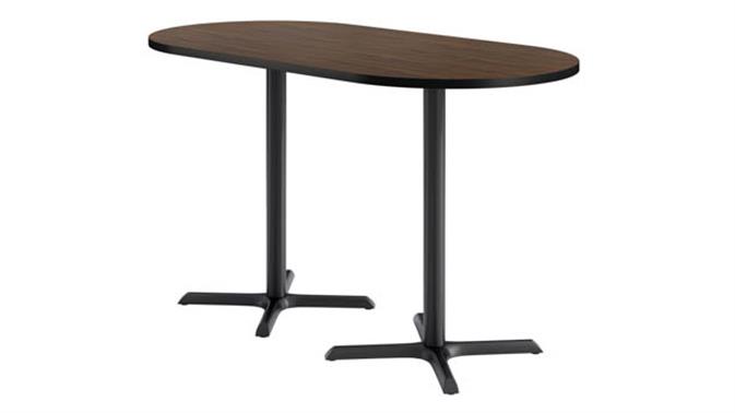 Black base / Walnut top