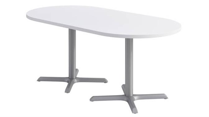 Silver base / Designer White top