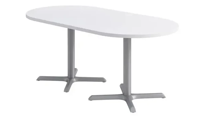 Silver base / Designer White top