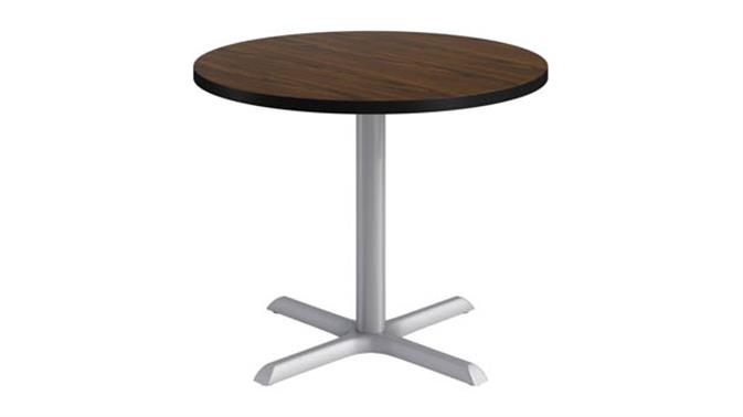 Silver base / Walnut top