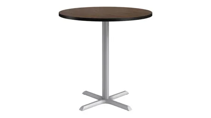 Silver base / Walnut top