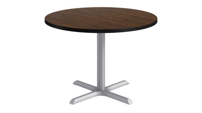 Silver base / Walnut top