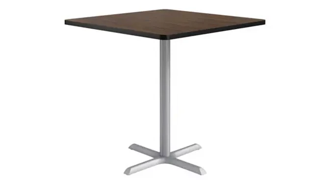 Silver base / Walnut top