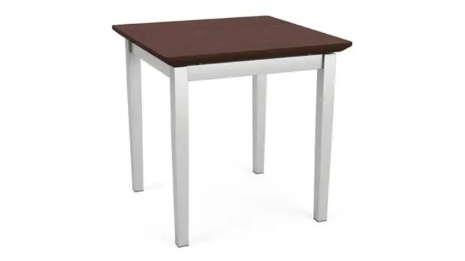 Silver Frame / Cocoa Walnut Tabletop