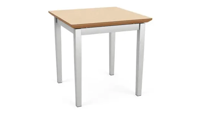 Silver Frame / Natural Maple Tabletop