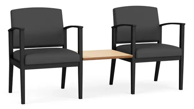 Dillon Graphite / Black Frame / Natural Maple Tabletop