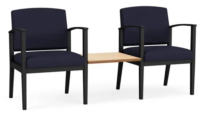 Open House Navy / Black Frame / Natural Maple Tabletop