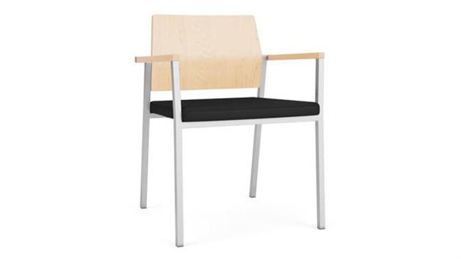 Black Dillon Polyurethane / Silver Finish / Natural Maple