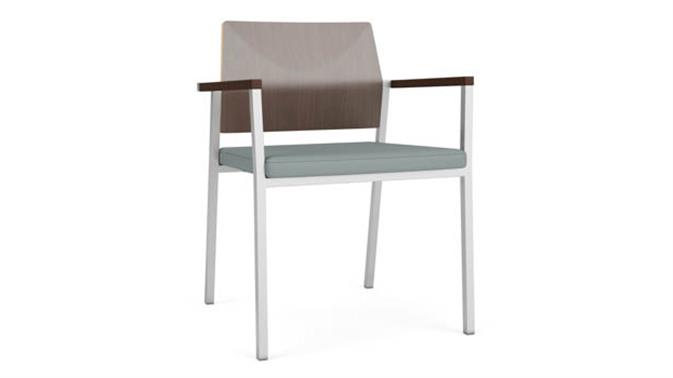 Lucid Dillon Polyurethane / Silver Finish / Riftwood Walnut