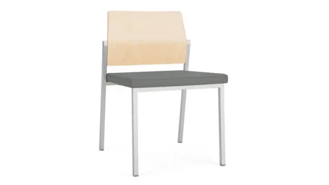 Asteroid Open House Fabric / Silver Finish / Natural Maple 