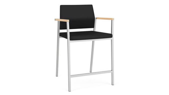 Black Dillon Polyurethane / Silver Finish / Natural Maple Armcaps