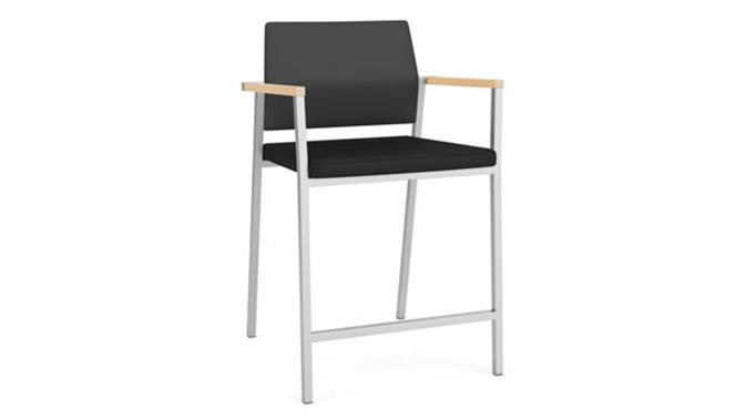 Graphite Dillon Polyurethane / Black Dillon Polyurethane / Silver Finish / Natural Armcap