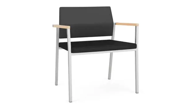 Graphite Dillon Polyurethane / Black Dillon Polyurethane / Silver Finish / Natural Armcap