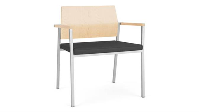 Graphite Dillon Polyurethane / Silver Finish / Natural Maple 