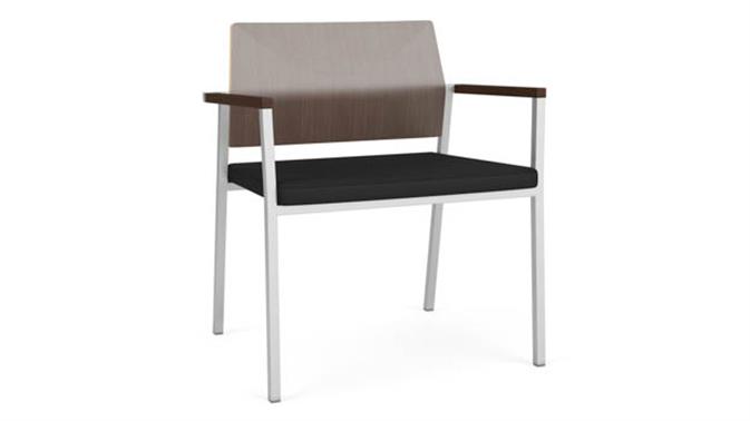 Black Dillon Polyurethane / Silver Finish / Riftwood Walnut 