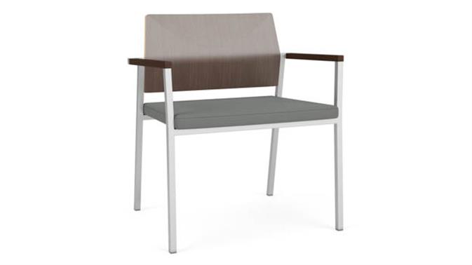 Asteroid Open House Fabric / Silver Finish / Riftwood Walnut
