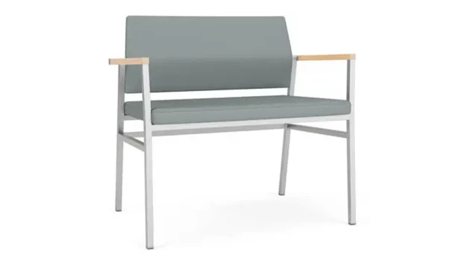 Lucid Dillon Polyurethane / Silver Finish / Natural Maple Armcaps