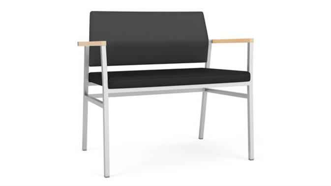 Graphite Dillon Polyurethane / Black Dillon Polyurethane / Silver Finish / Natural Armcap