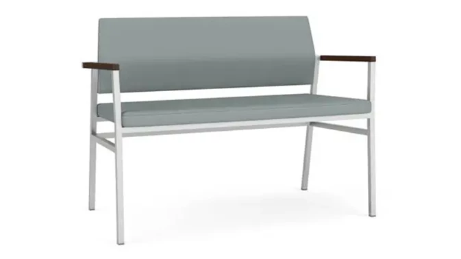 Lucid Dillon Polyurethane / Silver Finish / Riftwood Walnut Armcaps